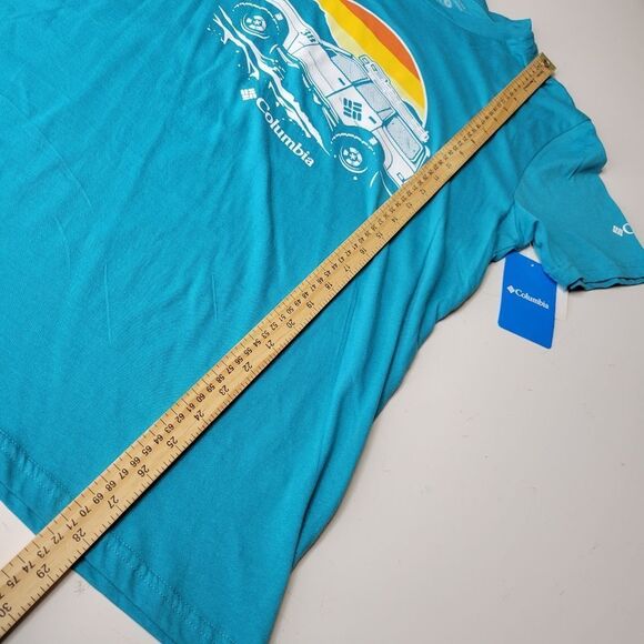 NEW OFF ROAD JEEP SUV COLUMBIA SUNSET MOUNTAINS TSHIRT m medium NWT - Picture 2 of 7